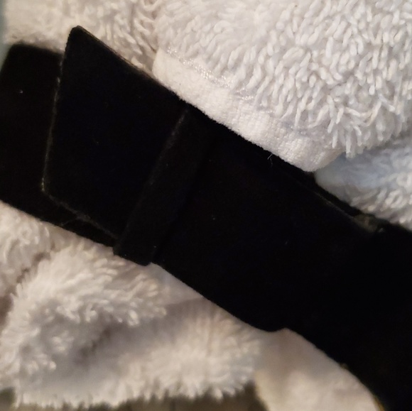 Jessica Simpson black suede peep toe strap back - Picture 6 of 8